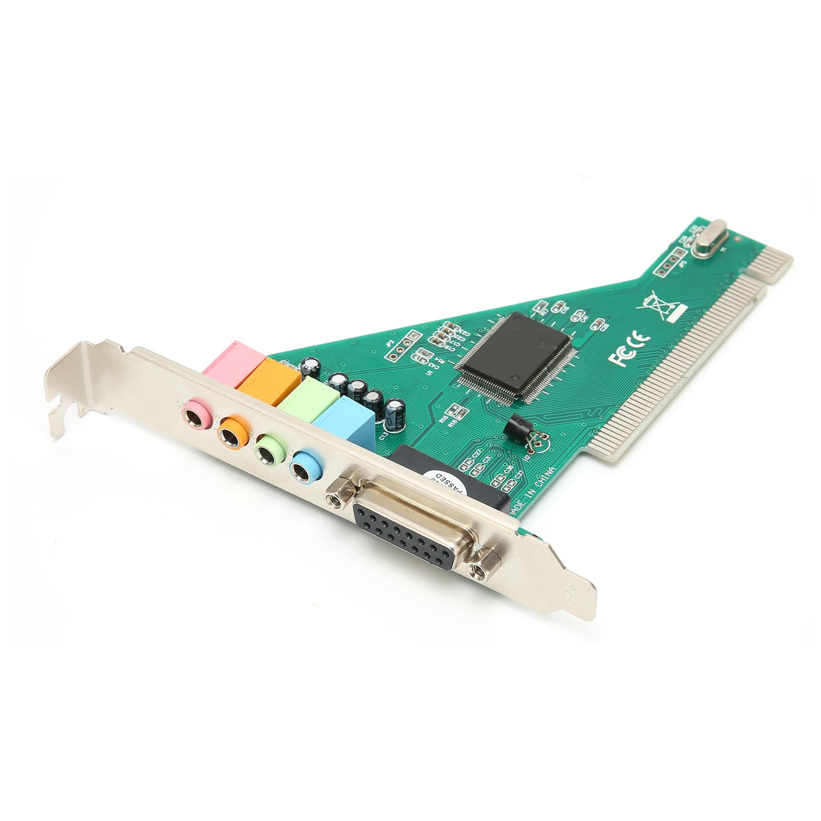 

PCI Sound Card 120dB Duplex Playback Computer Accessory with 4 Channel for Windows 98 8738