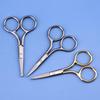 Stainless Steel Multi-Purpose Scissors: Pointed Tip for Embroidery, Eyebrow, and Precision Trimming; Rounded Tip for Nose Hair and Makeup.