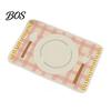 Cafe Style Placemats Rectangular Plaid Placemat, Heat Resistant Non-Slip Colorful Dining Cute Tableware Placemat Patterns, Artificial Leather