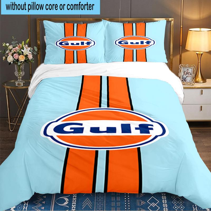3PCS Gulf Car Bedding Set,Including 1pc Duvet Cover And 2pcs Pillowcases Perfect for Bedroom, Dormitory, Large size Fan Christmas gift