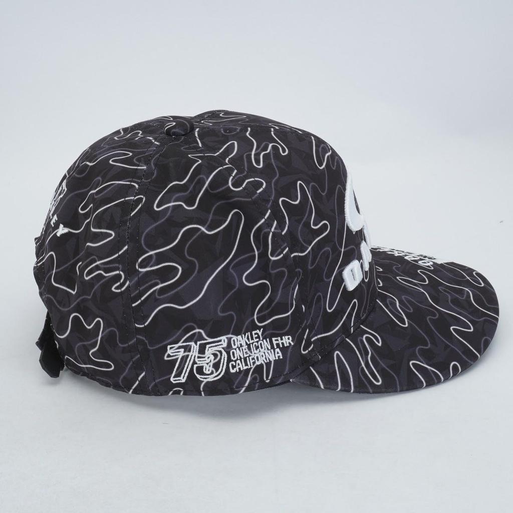 Oakley Fixed Size Black Free Size Cap, 25.0 (00G), Print,