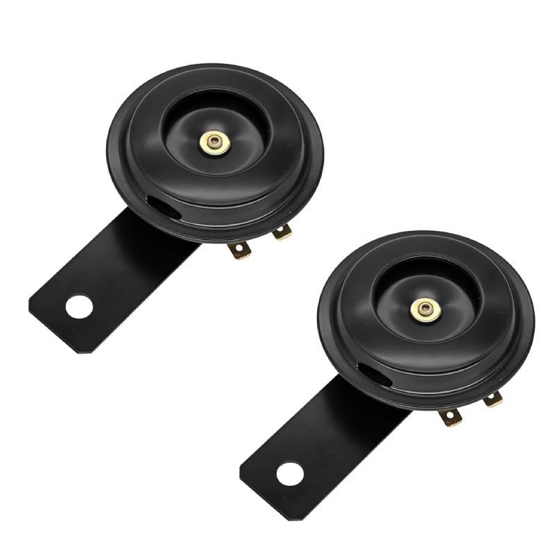 Motorcycle Electric Horn Kit Universal Waterproof Round Loud Horn Speakers 12V Horn 1.5A 105db Signal For Motorcycle Accessories
