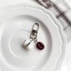 Simulation Coffee Cup Keychain Miniature Resin Mini Coffee Cup Bag Pendant Portable Cartoon Coffee Beans Keychain