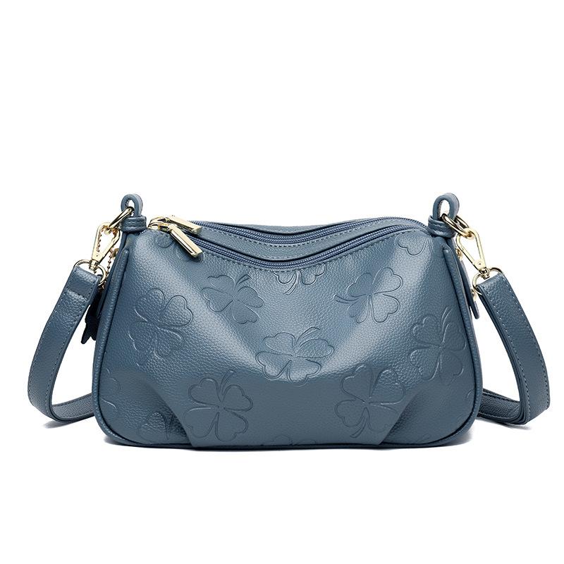 

Bag 2025 new armpit bag versatile middle-aged and elderly women s dumpling bag multi-layer capacity commuter shoulder messenger bag синий