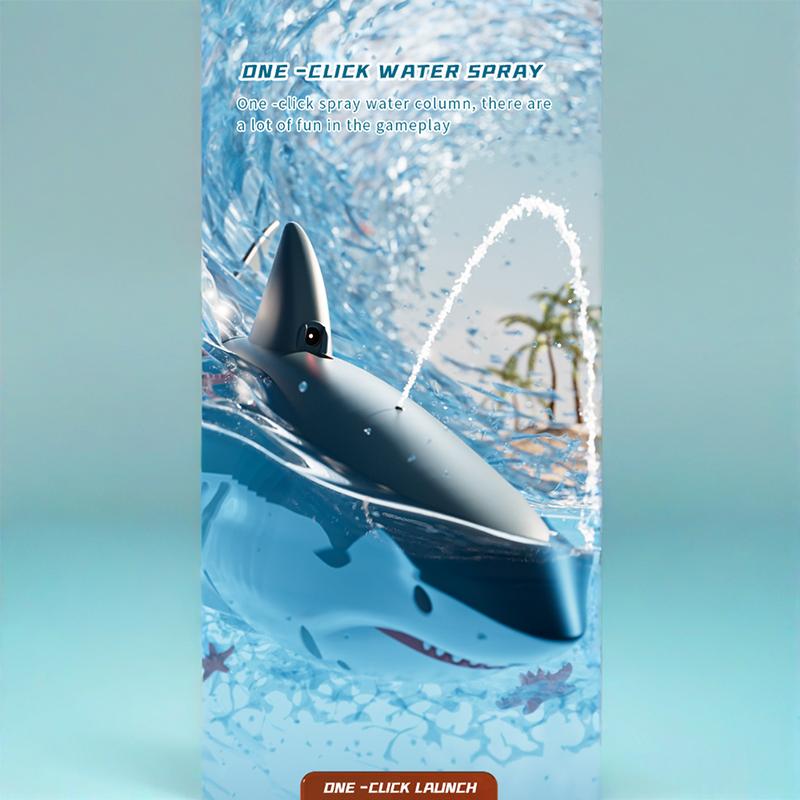 2.4G Remote Control Shark Toy With 4K Hd Camera Smart Rc Shark Whale Spray Water Toy Remote Controlled Boat Ship Submarine Robot