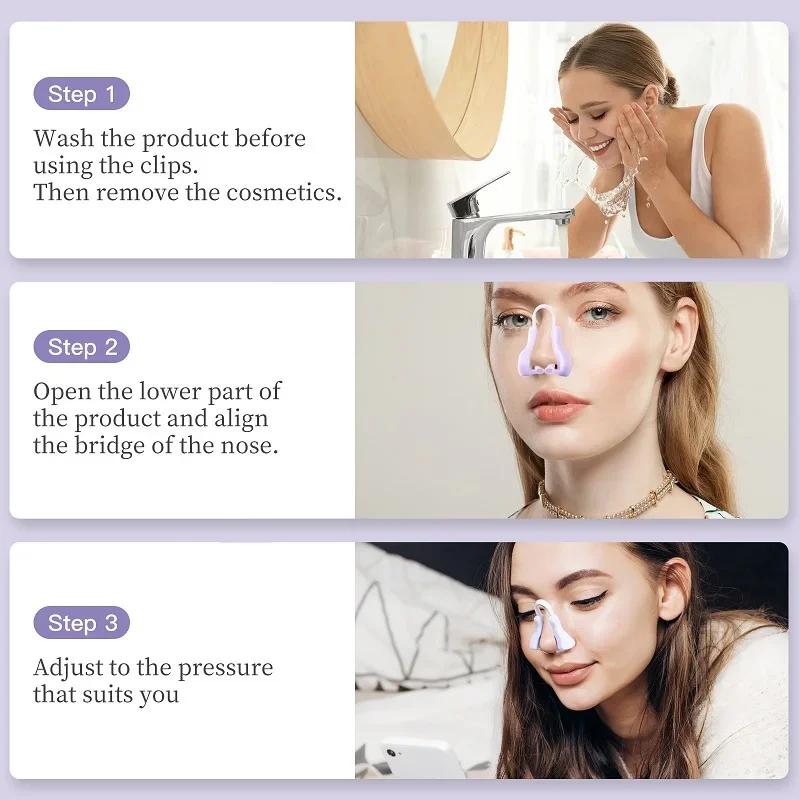 Silicone Hurtless Magic Nose Shaper Clip Nose Lifting Shaper Shaping Bridge Straightener Silicone Nose Slimmer