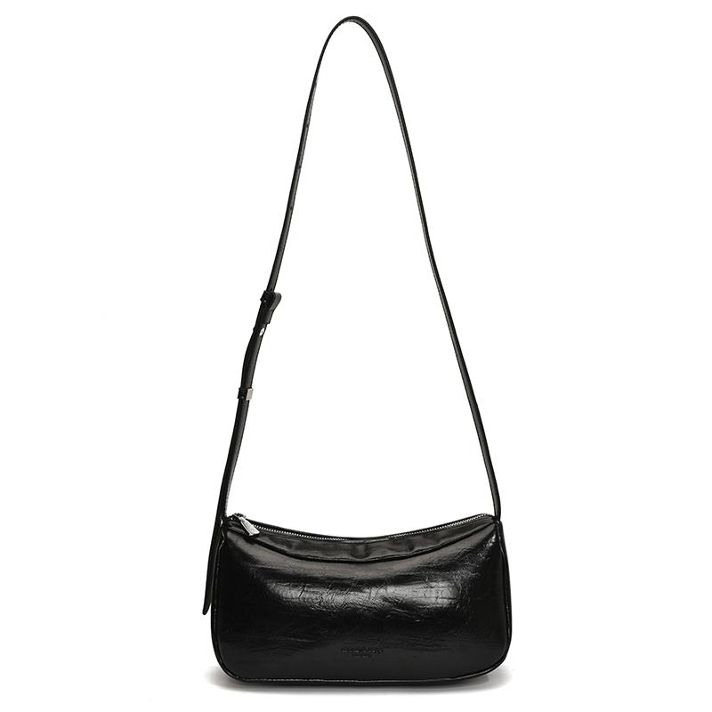 

High Quality PU Leather Handbag Purse Women s Bags Solid Color Shoulder Crossbody Bags Lady Baguette Small Tote for Women Girls чёрный