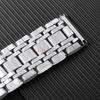 20 22mm Stainless Polished Steel Band Universal for Women Men's Sports Strap for Seiko for Tissot Straight Bracelet for Longines