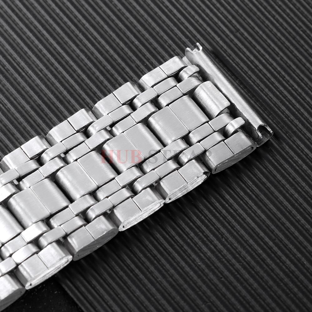 20 22mm Stainless Polished Steel Band Universal for Women Men's Sports Strap for Seiko for Tissot Straight Bracelet for Longines