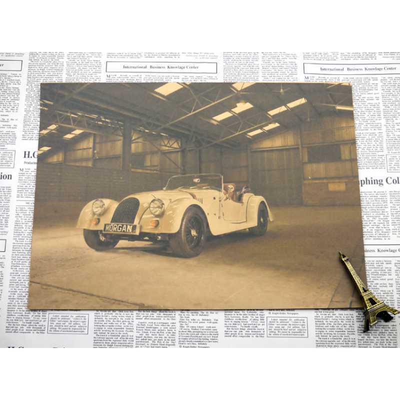 

Free Shipping Vintage Car Retro Kraft Paper Poster for Bar, Cafe, Room, or Dorm Decoration White card paper (non-adhesive) 30*42 cm