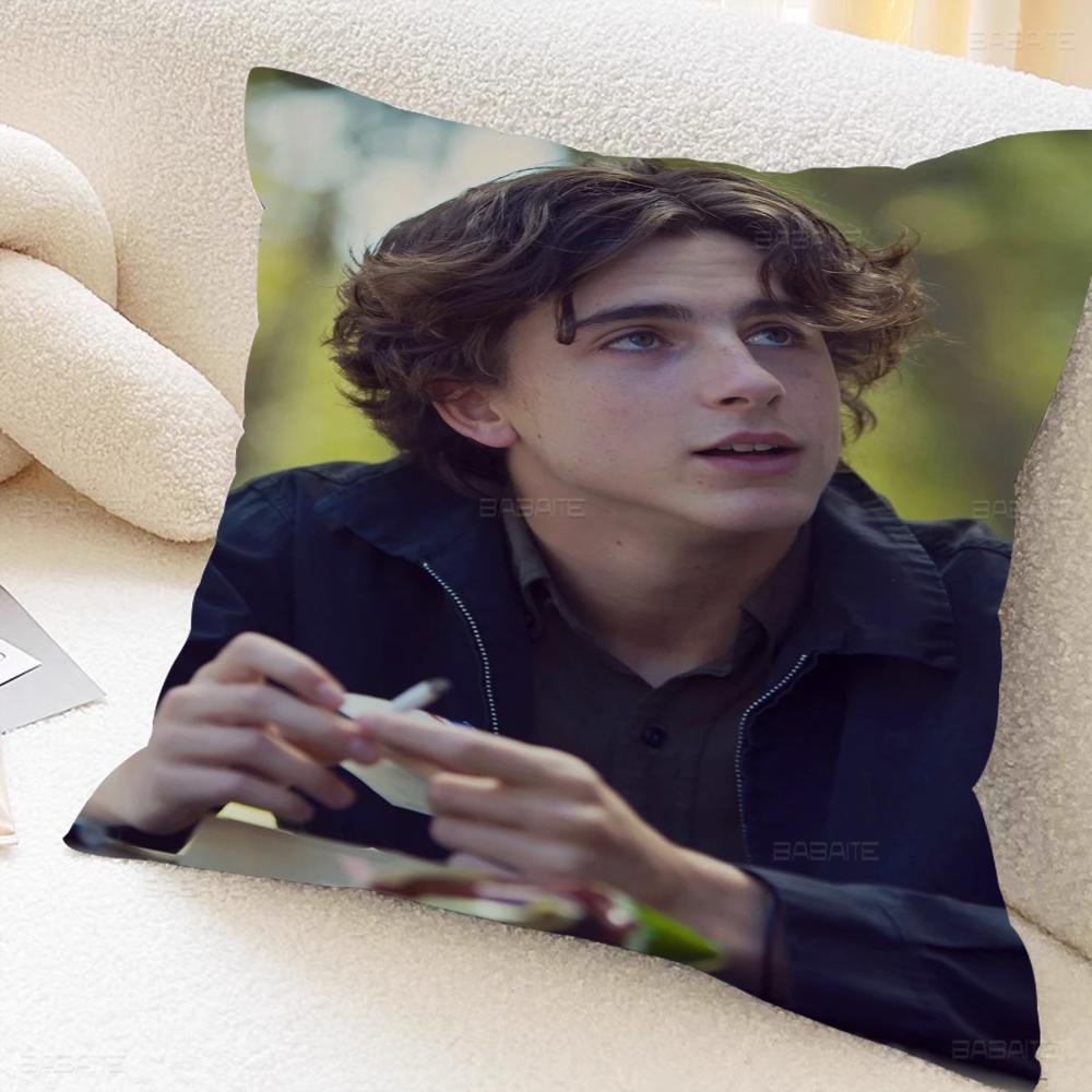 T-timothee C-chalamet Cushion Cover Pillowcase Upholstery Sofa Throw Pillow Home Decor Pillowcas