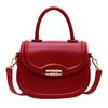 Handbag women's 2025 new Korean version retro fashion saddle bag niche high-end commuter messenger bag