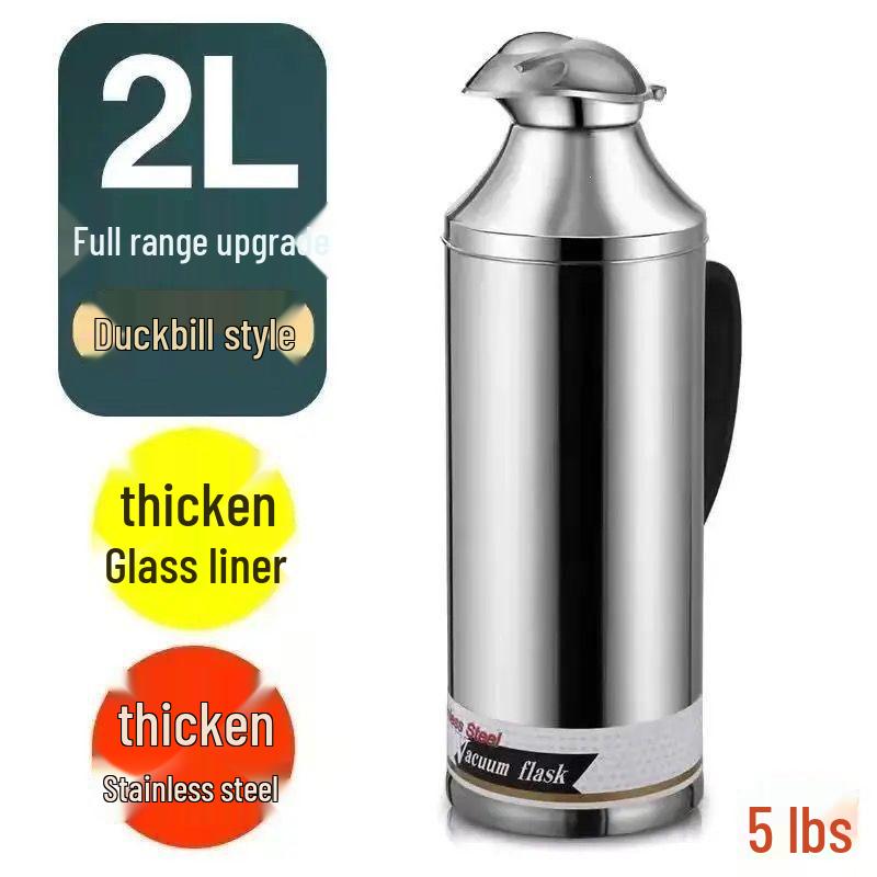 

Stainless Steel Insulated Hot Water Bottle with Glass Liner Full Set with Liner [Non-Insulating, Returnable]