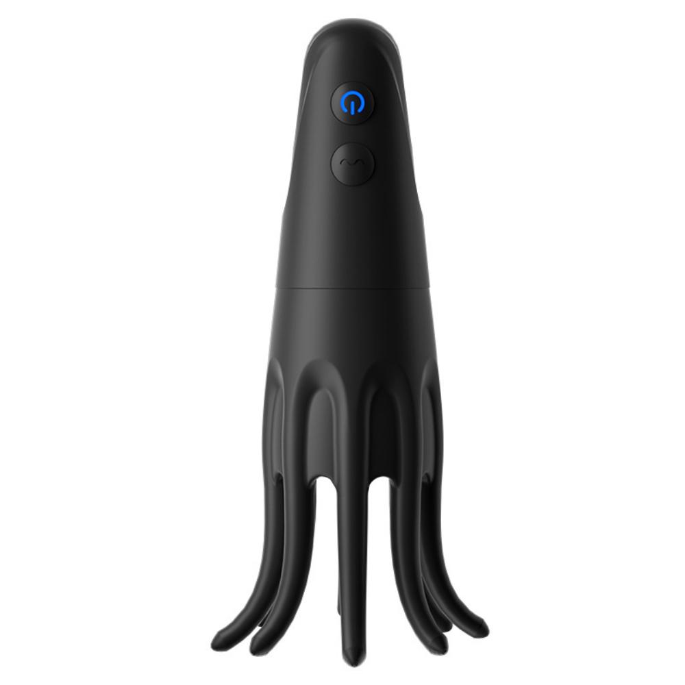 Octo-Grip Penis Training Cup with Electric Stimulation - Rechargeable Male Masturbator for Pleasure - Adult Sex Toy