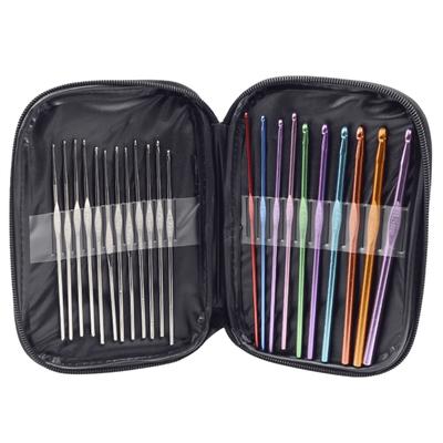 22Pcs DIY Knitting Crochet Hooks Multicolor Sweater Craft Yarn Sewing Needle Ergonomic Durable Handmade Craft Knitting Tools