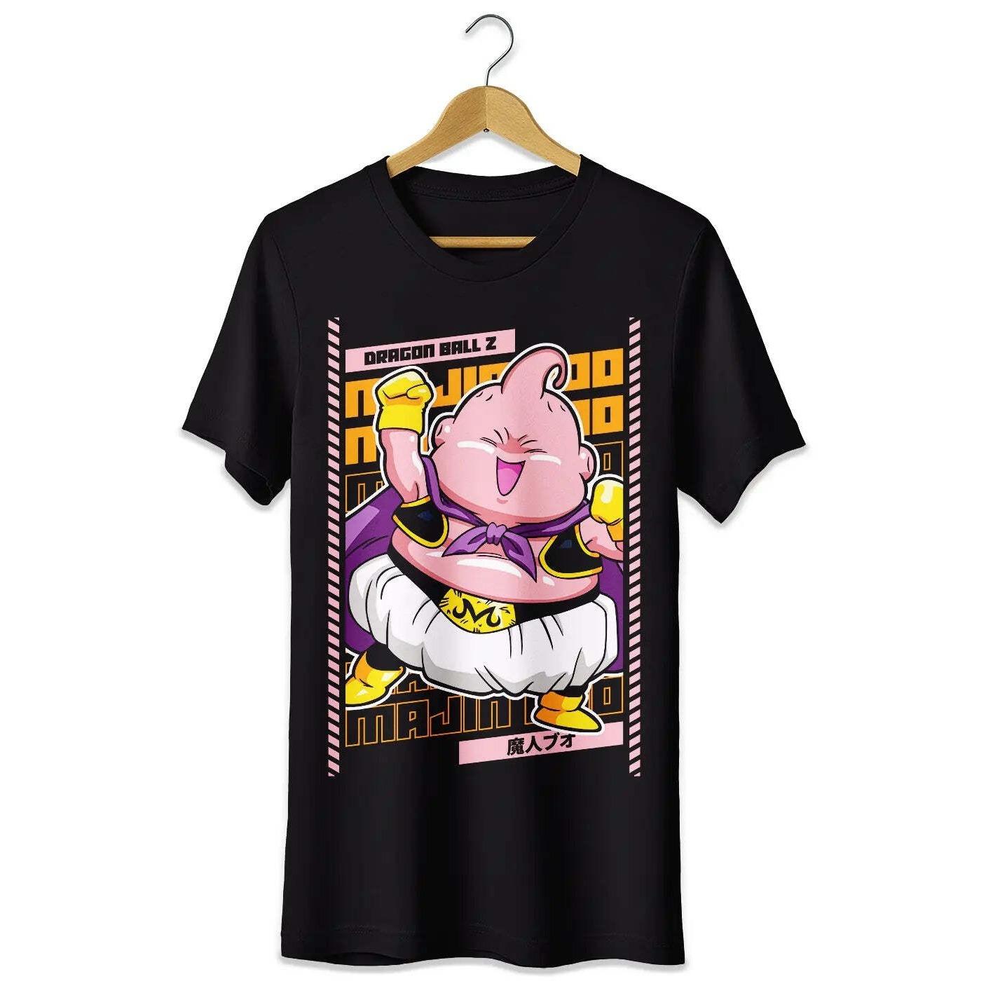 

Summer Hot Selling Majin Bu Tshirt Dragon Ball Tshirt Unisex Women Child Cosplay Anime Unisexs Round Neck Short Sleeved Shirt S