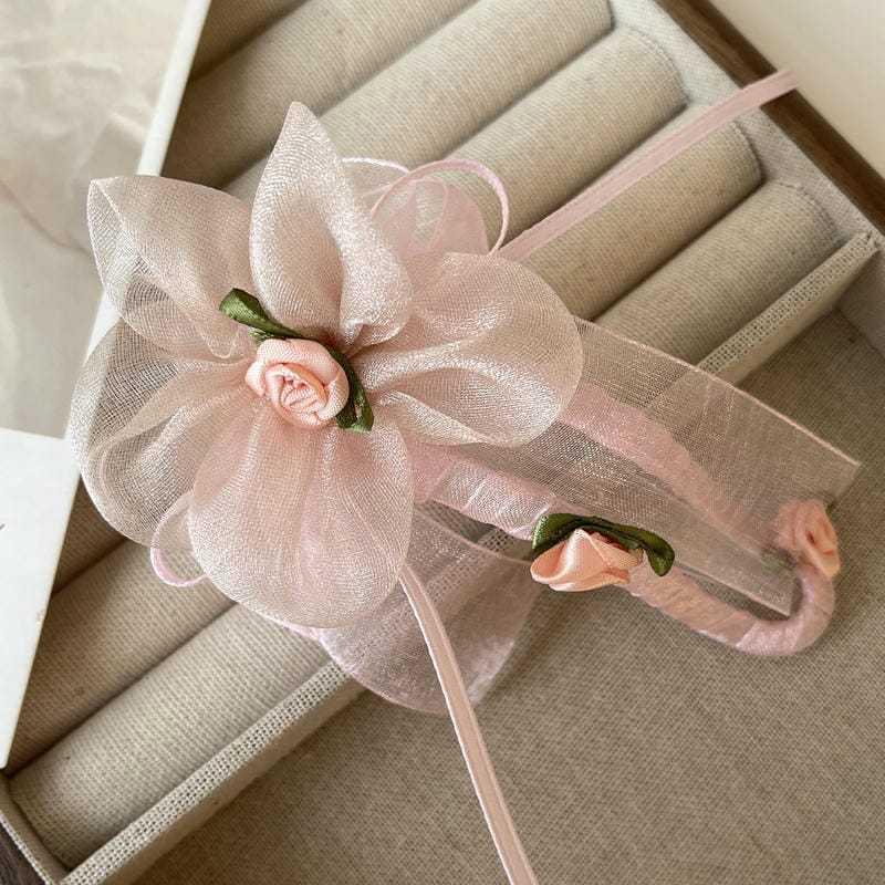 1 piece of hair accessory vintage claw clip romantic fabric flower exquisite high-end grip clip 11.5*6cm
