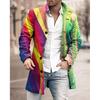 Spring New Men's Pocket Versatile Daily Retro Stand Up Collar Medium Long Woolen Coat Men's Casual Coat Men's Clothing
