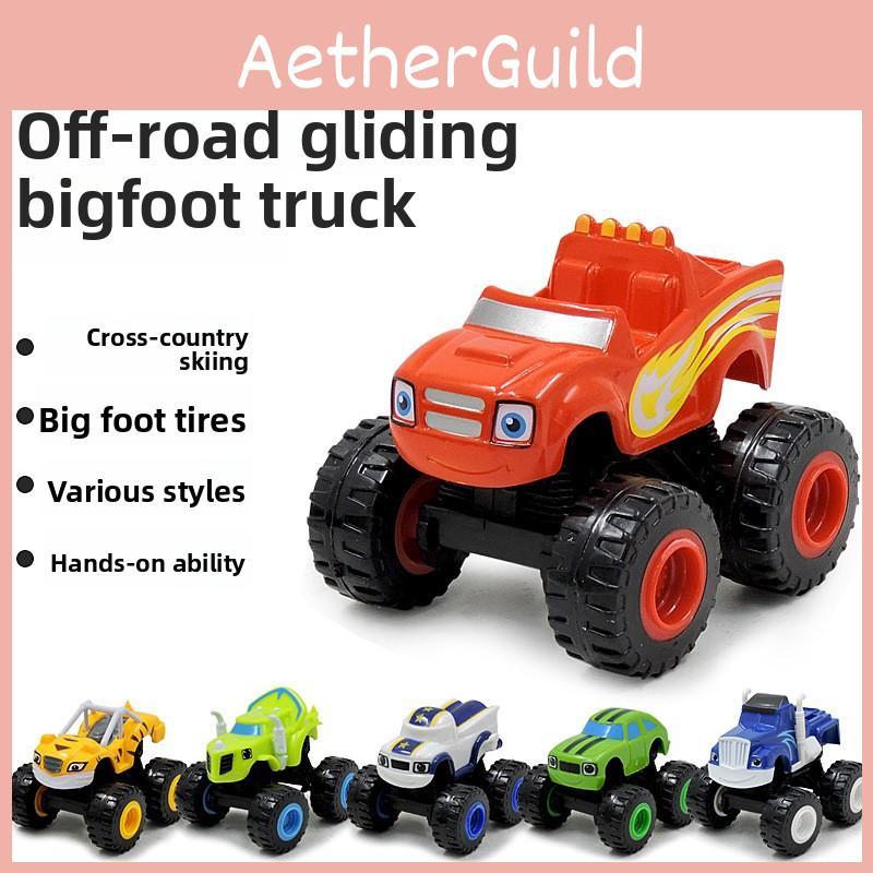 Und Blaze The Monster Machines Fahrzeuge Kinderspielzeug Rennwagen Trucks Geschenk 6-teiliges Set
