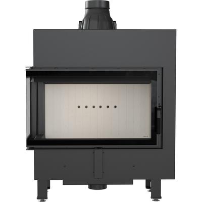 Steel Fireplace KRATKI LUCY SLIM Left 10 kW Ø 160
