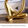 3pcs Thinker Statue Collectible Resin Abstract Character Sculptures Desktop Ornaments Christmas Gifts Home Decor for Living Room