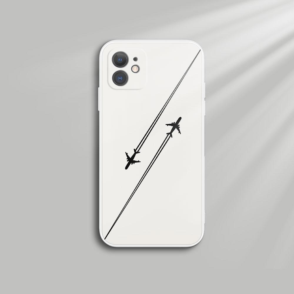 Travel-nspired Airplane Route Design Phone Case For iPhone 15 Pro Max 14 13 12 11 16 XS X XR 7 8 Plus SE Shockproof Soft Cover