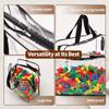 Transparent PVC Storage Bags Reusable Large Toy Building Blocks Travel Cosmetics Craft Supply Handbag Container with Zipper