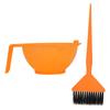 Orange Hair Dyeing Tool Professional Hairdressing Dye Hair Coloring Brush Comb Bowl Set for Salon