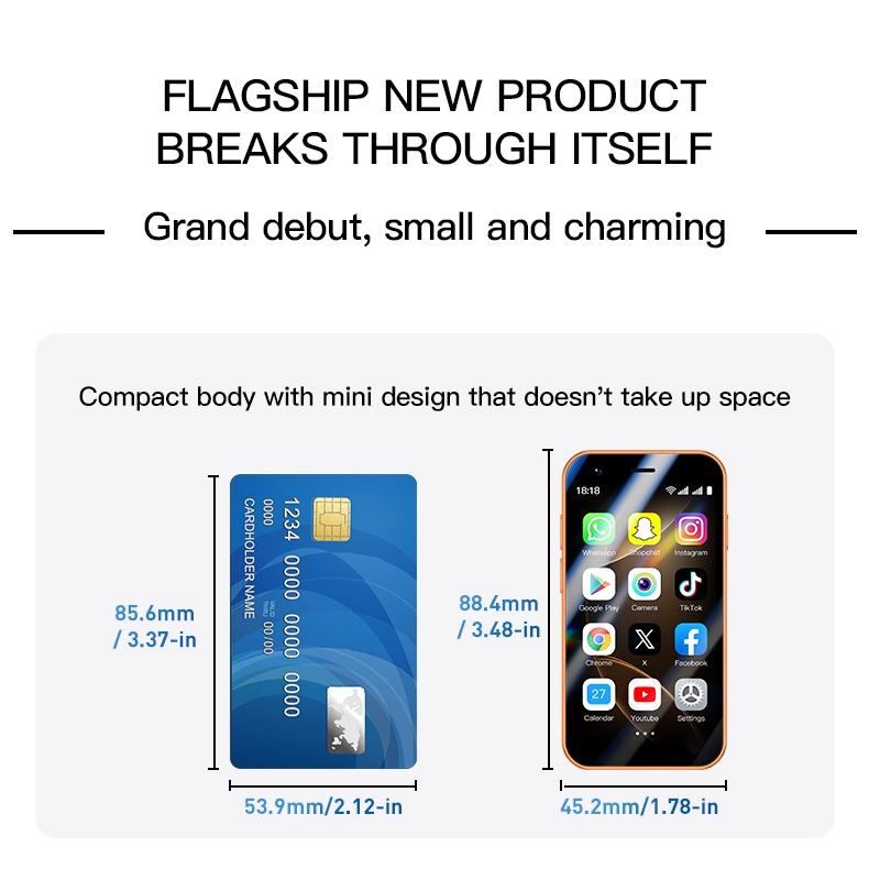 A17 mini 3G Smartphone 3,0 inci MTK 2GB RAM 16GB ROM Cameră HD 2MP Dual SIM Calitate Înaltă Telefon Mobil Android 8.1 cu Recunoaștere Facială