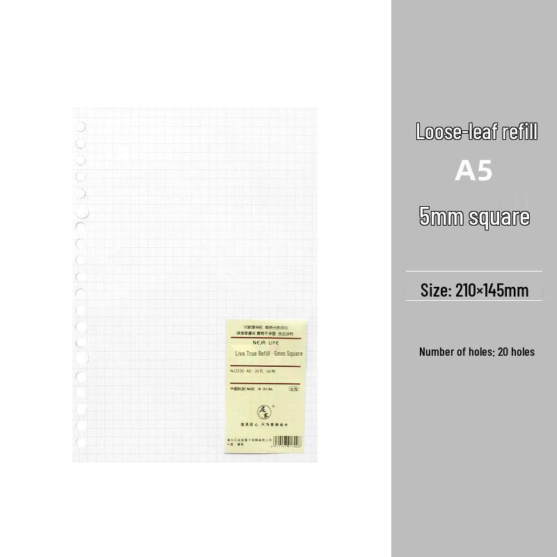 Smooth Loose-Leaf Notebook with Removable Pages for Postgraduate Exams