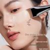 Crescent-shaped Flat Foundation Brush: Non-absorbent, Traceless Application, Lightweight Design
