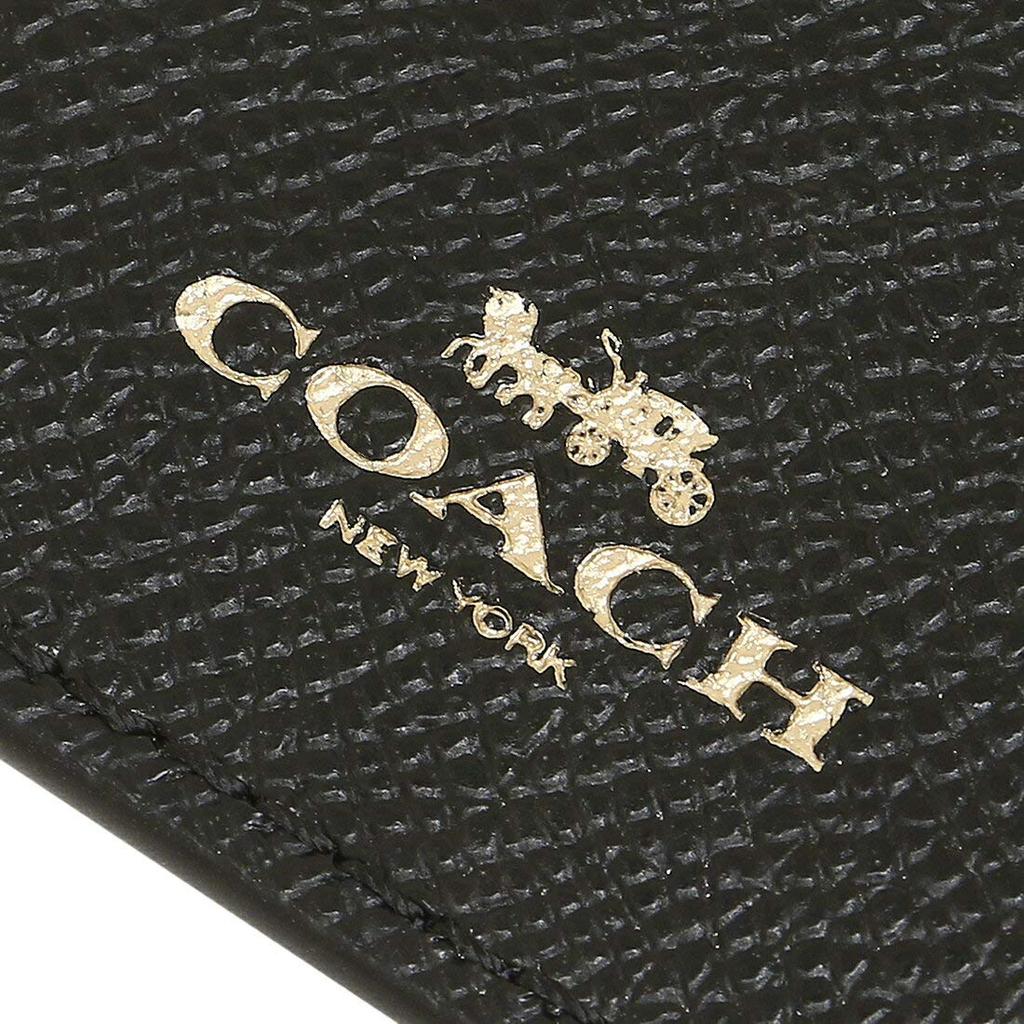 Coach Signature PVC Card Case, F63274, Women's, Outlet Item, Brand Name: (14) IMBLK, Black.