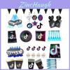 Vibrant Tik Tok Birthday Party Tableware Set With Joyful Plates Cups Napkins And Happy Birthday Banner