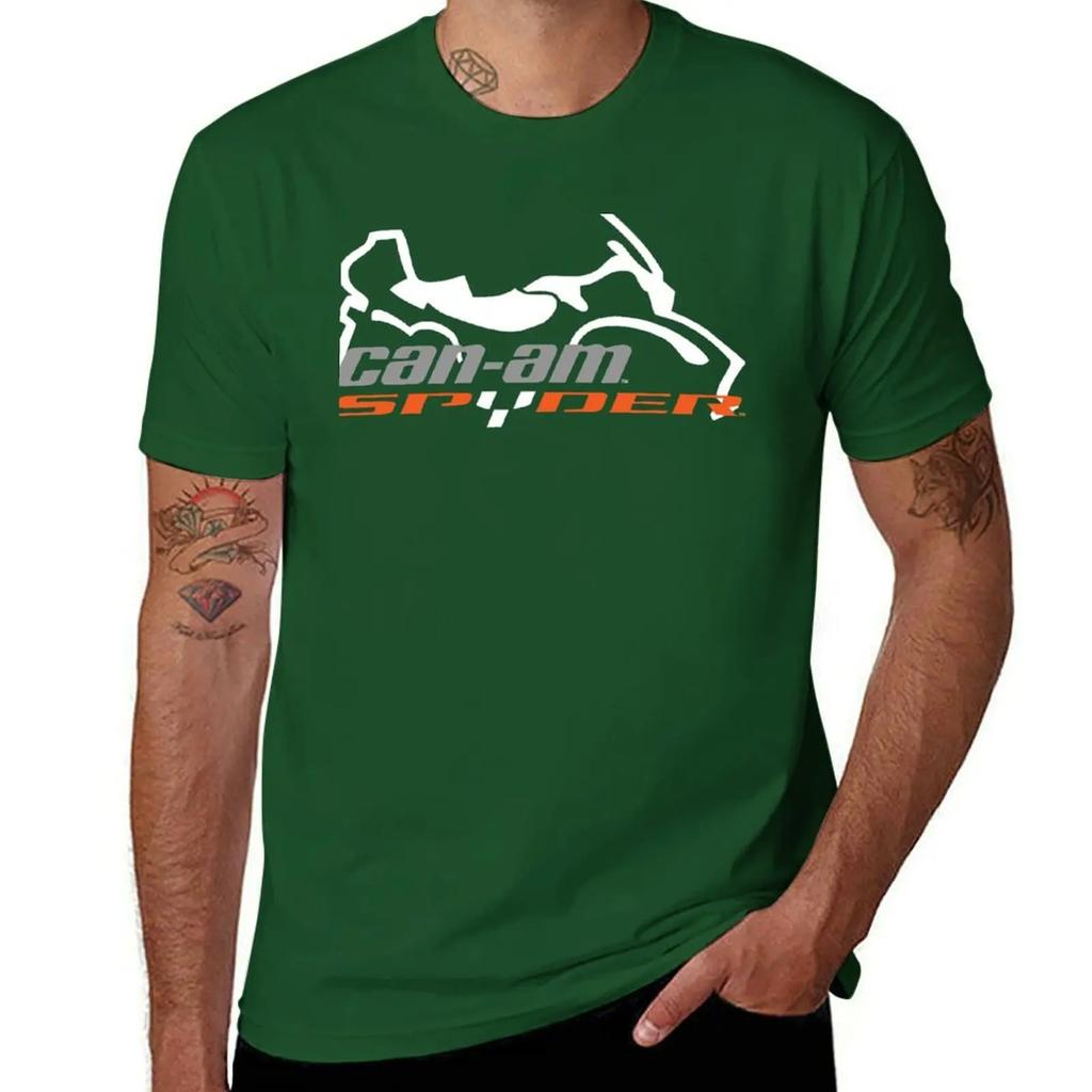 CAN AM SPYDER SILHOUETTE LOGO T-Shirt Cotton Graphic Tees Boys Whites Shirts Men