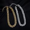 Punk Hip Hop Curb Cuban Thick Short Choker Necklace Simple Minimalist Chunky Collar Chain Women Jewelry Party Steampunk