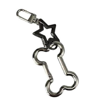 Hollow Keychain Charm Fashionable Key Ornament Fashion Key Holder Unique Keyrings Unisex Key Adornment Alloy Texture