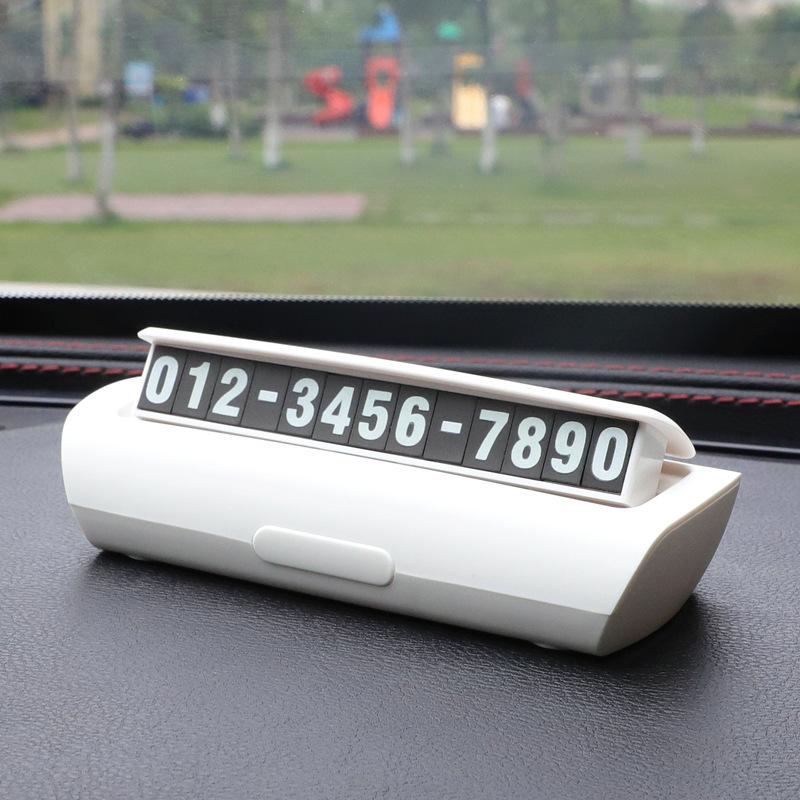Temporary Parking Signs For Cars, Moving Car Numbers, Car Phones, Moving Car Plates, Personalized And Creative Interior Decorati