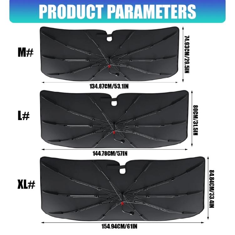 Windshield Sun Shade Foldable Car Front Window Sunshade for Most Sedans SUV Truck Auto Sun Blockers Visors Protectors