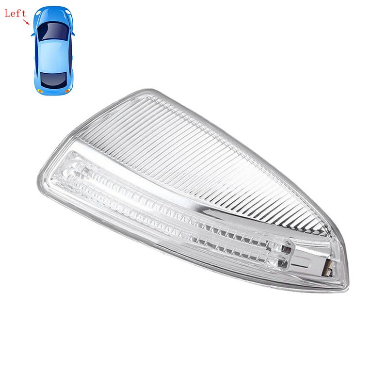 Car Rear Heated Mirror Glass Cover Frame Turn Signal Light Bottom for Mercedes-Benz Viano W639 2011 2012 2013 2014 2015 Light Left