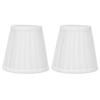 2 Pcs Double Small Lamp Shade Clip On Bulb Comfortable Material Barrel Fabric Lampshade for Table Chandelier Wall Lamp