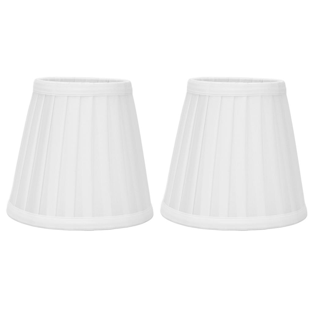 2 szt. Podwójne Małe Klosze Clip On Żarówka Wygodny Materiał Beczkowy Klosz Materiałowy na Stół