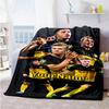 Borussia Dortmund Personalized Name Blanket Cozy Personalized Blanket Comfortable Great for Nap Office Bed Bedding Four Seasons Universal