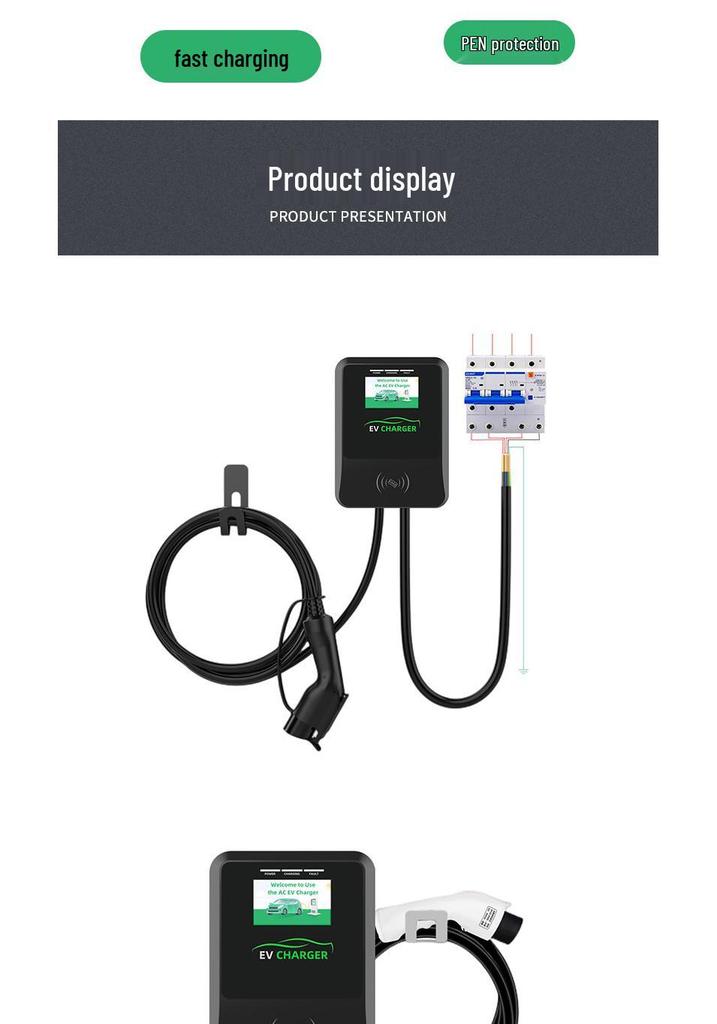 11kW EV Charger TYPE1/TYPE2/GBT, Commercial Charging Station, European Standard, OCPP1.6J.