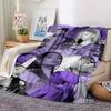 Purple Aesthetic Collage Blanket Soft Throw Blanket For Home Bedroom Bed Sofa Travel Office Solid Christmas Blanket