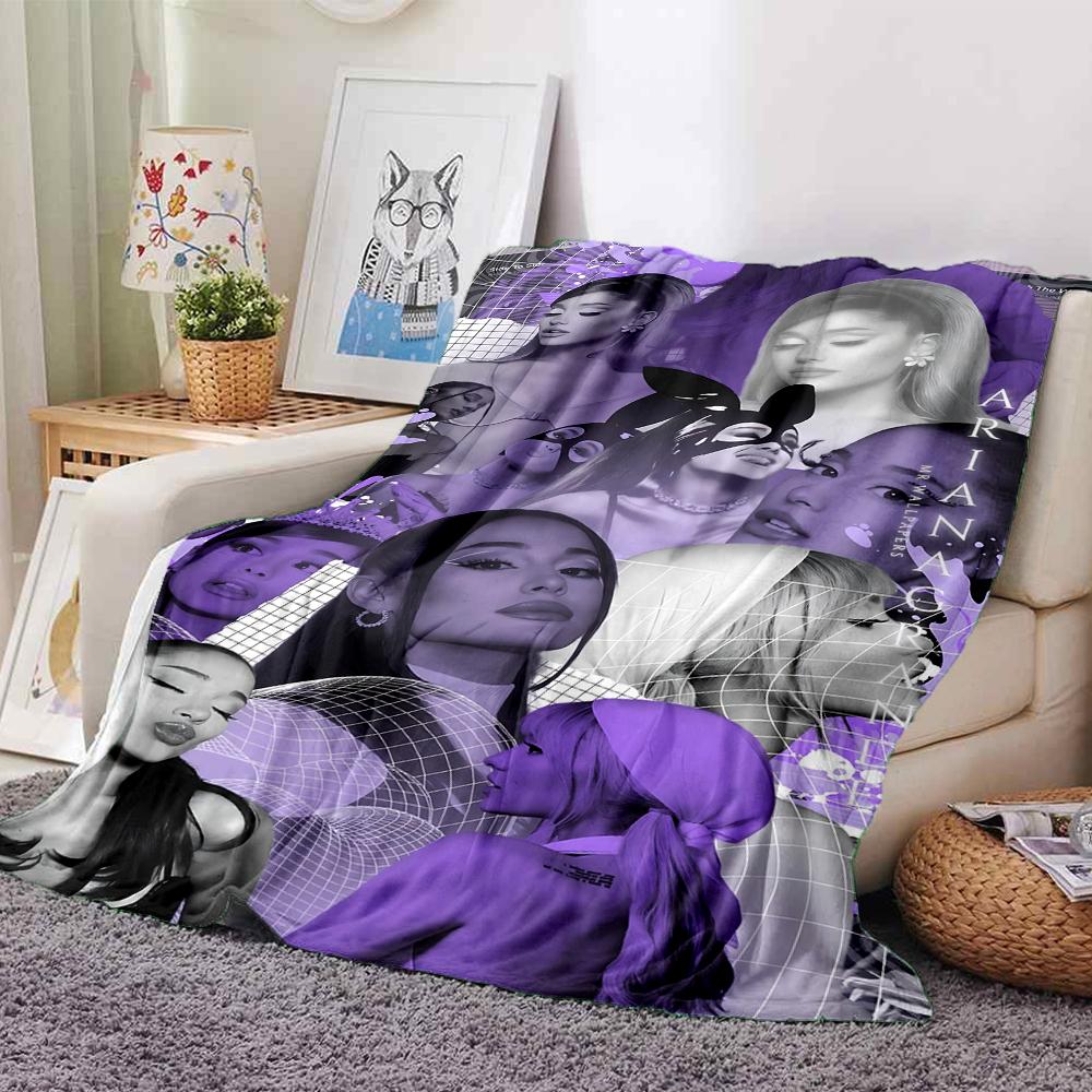 Purple Aesthetic Collage Blanket Soft Throw Blanket For Home Bedroom Bed Sofa Travel Office Solid Christmas Blanket