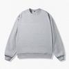 Pure Cotton Round Neck Sweatshirt for Men and Women Solid Color Loose Large Size Casual Sports Jacket Sweatshirt Couples Top Long Sleeve T-shirt