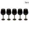 5Pcs Dollhosue Miniature Red Wine Cup Wine Glasses Doll House Foods Groceries Kitchen Fairy Garden Scene Decor Furniture Toy