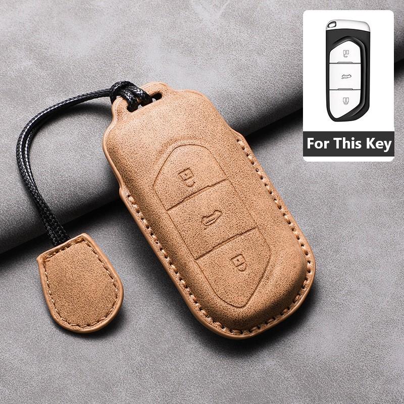 Car Remote Key Case Cover For VOYAH Free Dream PHEV i-Land 2025 Sheep Suede Key Case Shell Fob Protective Keychains Accessories