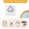 10/20/30Pcs Invisible Adhesive Plate Hangers Strong Load-bearing Easy to Install Wall Plate Hangers Picture Hanging Vertical Hooks