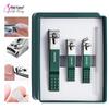 Stainless Steel Anti-Splash Nail Clipper Set with Scissors & Glass File